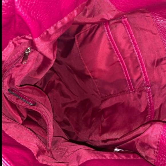 Nicole Miller Candy Pink Zipper Front Handbag - Picture 9 of 9